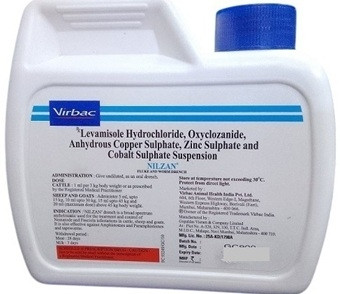 Virbac Nilzan Suspension – Broad-Spectrum Dewormer for Sheep & Goats (1L / 5L Packs)